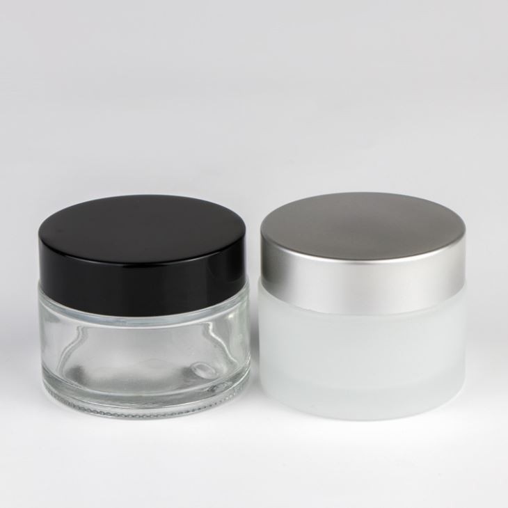 Clear glass jar